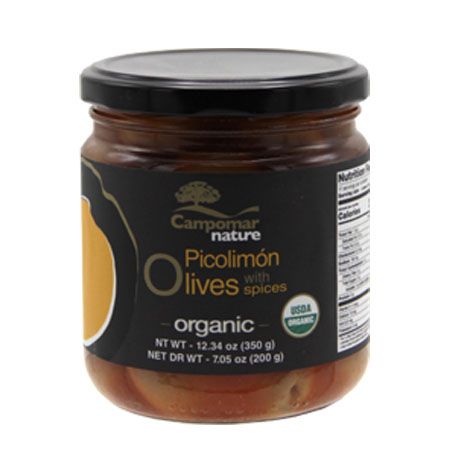 Wholesale Campomar Nature Organic Picolimon Olives KOSHER- Bulk