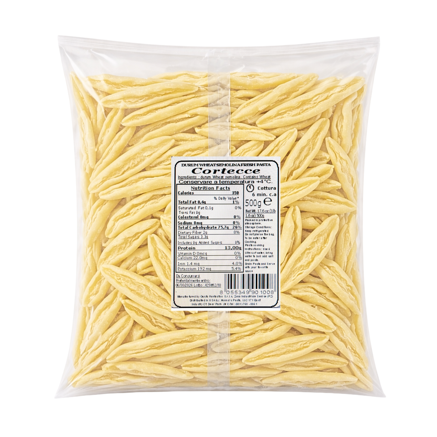 Wholesale Nonna's Fresh CORTECCE Pasta- Bulk