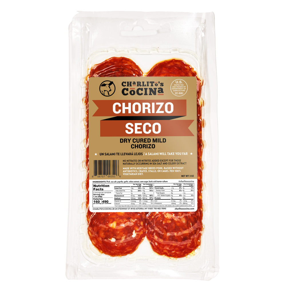 Wholesale Charlito'S Chorizo Seco Dry Cured M- Bulk