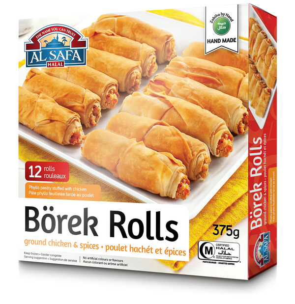 Wholesale Al Safa Halal Borek Roll w/Chicken 375g- Bulk