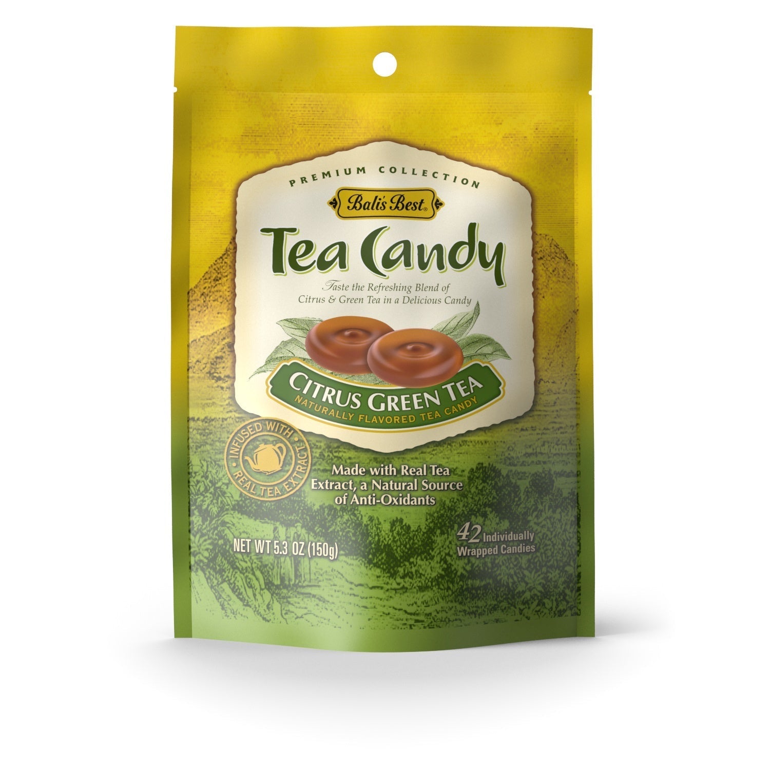 Wholesale Bali’S Best Citrus Green Tea Candy 5.3 oz Bag- Bulk