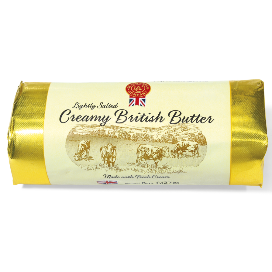 Wholesale Coombe Castle Devon Butter Lightly Salted Butter 8 oz- Bulk