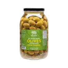 Wholesale Divina Mt. Athos Green Olives Stuffed with Feta Cheese, 7.8 oz Jar- Bulk