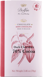 Wholesale Dolfin 70 Gram Extra Dark Bar (70% Cacao) 2.5 OZ- Bulk