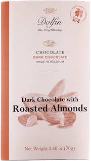 Wholesale Dolfin 70 grams Dark Chocolate Bar with Almonds (60% Cacao Solids) 2.5 OZ- Bulk