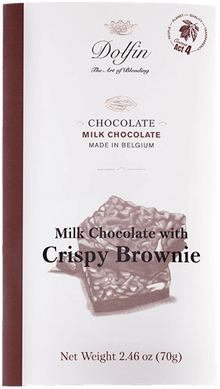 Wholesale Dolfin 70 Gr Milk Bar With Crispy Brownie 2.5 Oz- Bulk