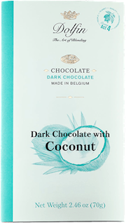 Wholesale Dolfin 70 gram Dark Bar with Coconut 2.5 OZ- Bulk