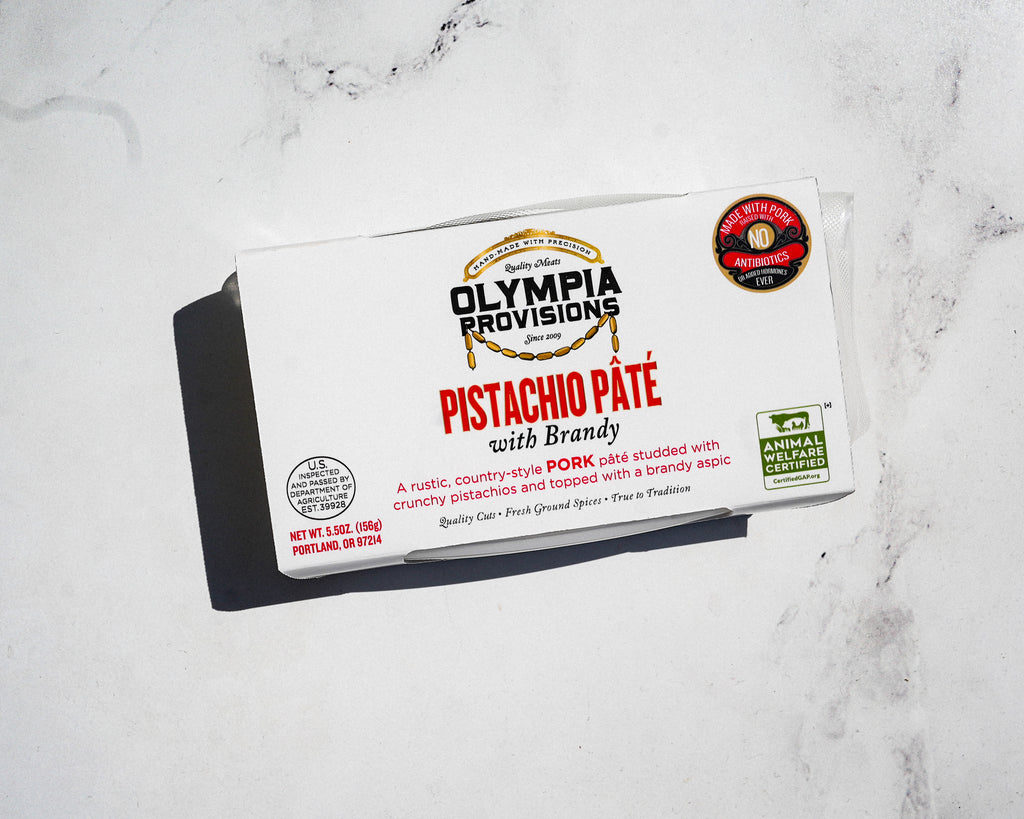 Wholesale Olympia Provisions Pork Pistachio Pate - Two 3.5 LB Portions (Wholefoods Market)- Bulk