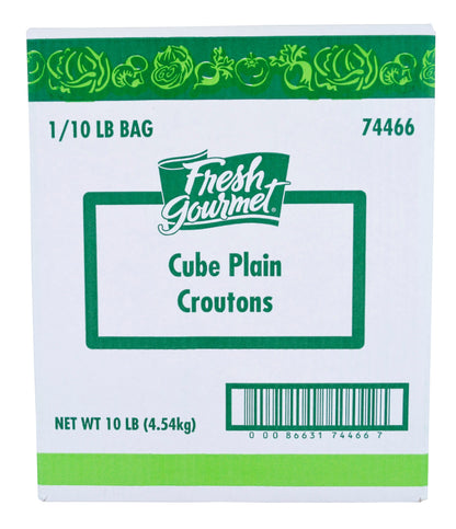 Wholesale Fresh Gourmet Case Plain Crouton Cubes- Bulk