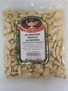 Wholesale Deep Whole Blanched Almonds 7 oz- Bulk