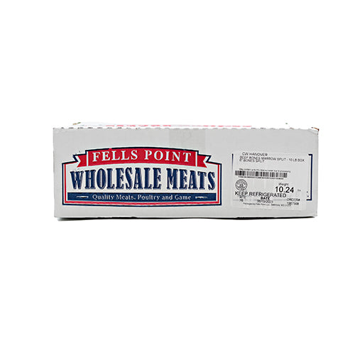 Wholesale Fells Point Meats Beef Marrow Split 10lb- Bulk