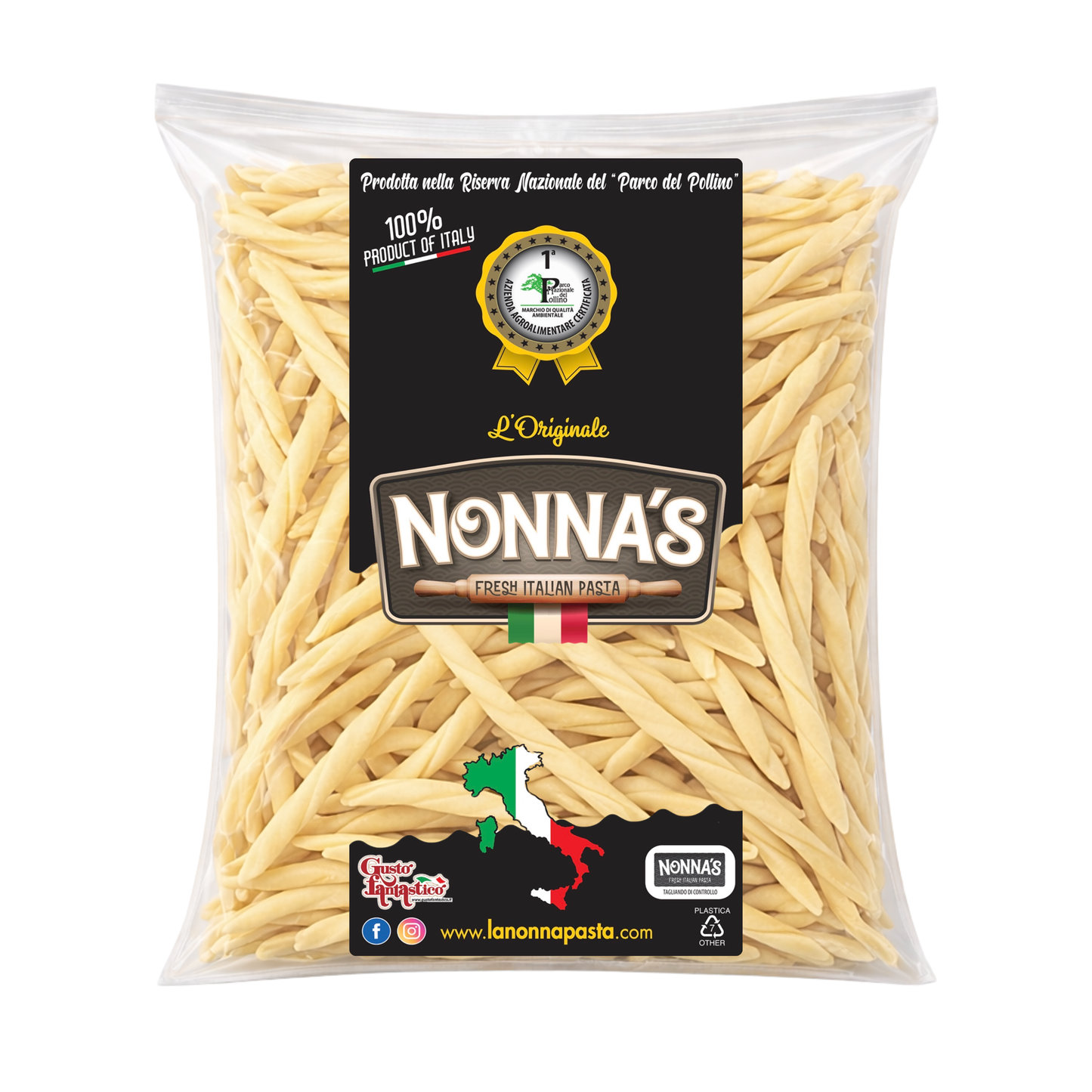 Wholesale Nonna's Fresh Pasta Fusilli Lunghi- Bulk