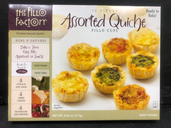 Wholesale Fillo Factory Assorted Quiche 12Pc- Bulk