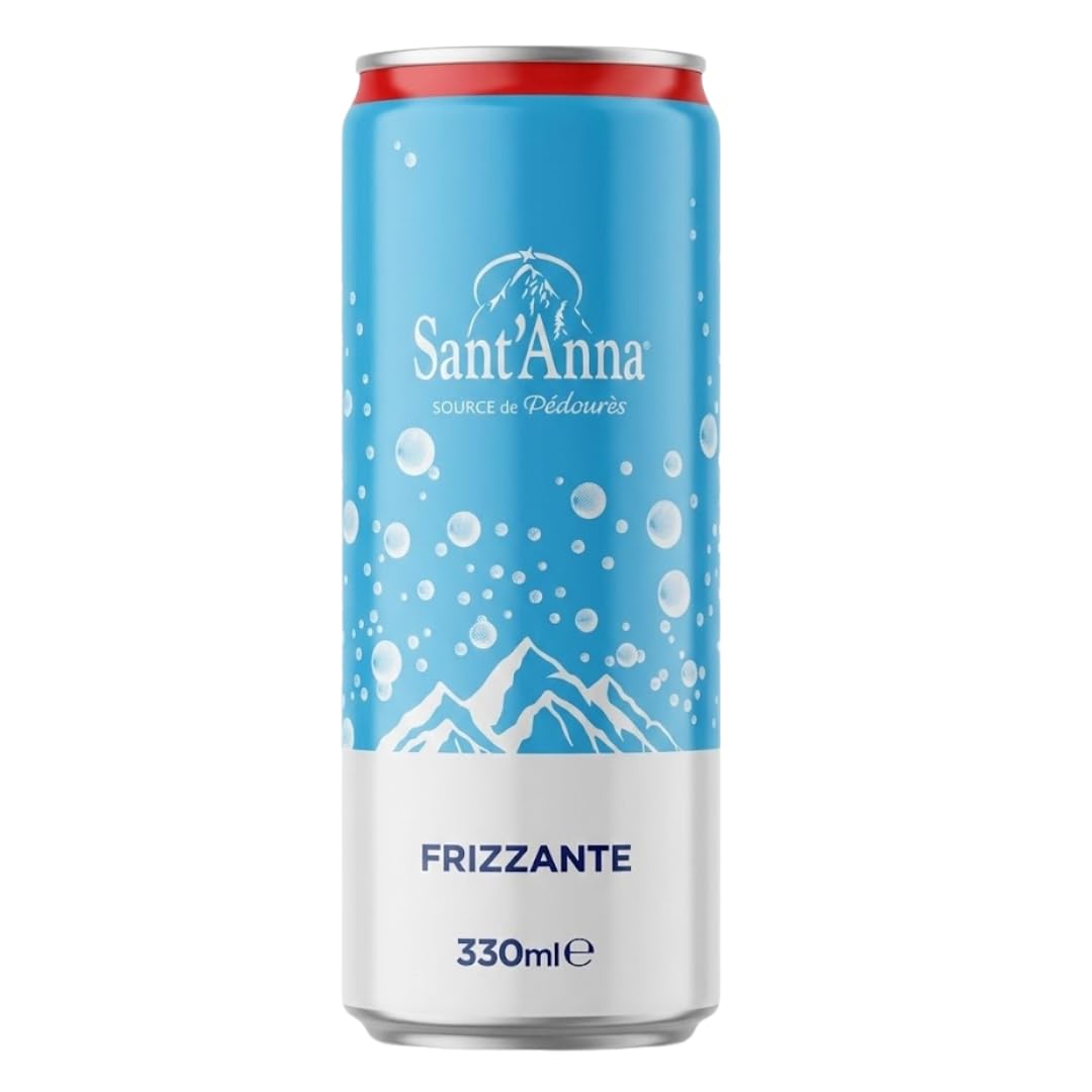 Wholesale Sant’Anna Frizzante Sparkling Mineral Drink - 330ml Cans- Bulk