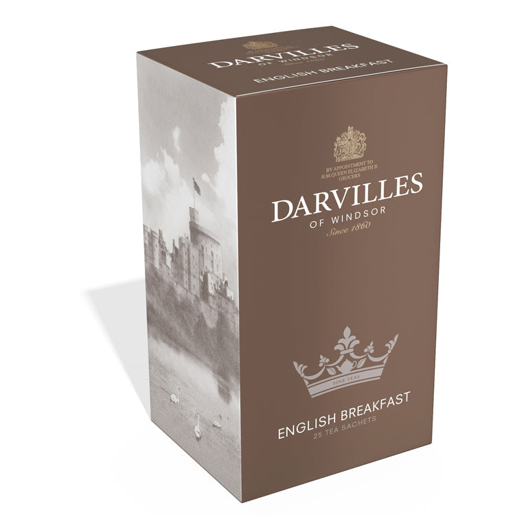 Wholesale Darvilles Of Windsor Tagged Teabags 25ct, English Breakfast 2.21oz (62.5g)- Bulk