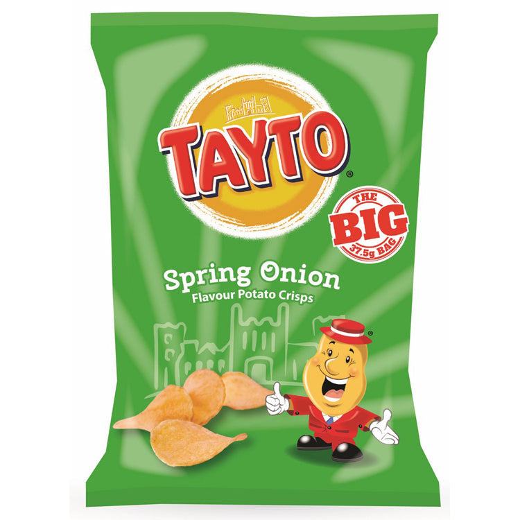 Wholesale Tayto Spring Onion Crisps 1.15oz (32.5g)- Bulk