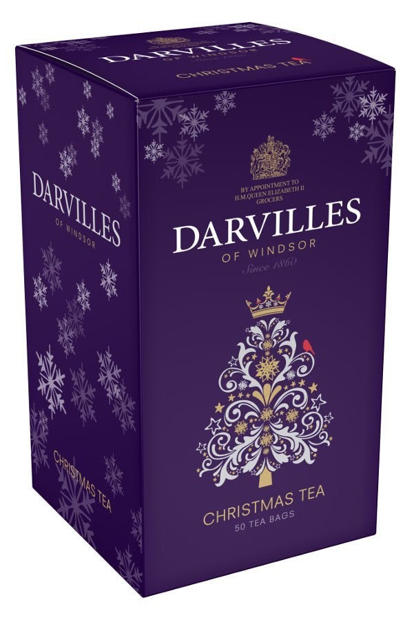 Wholesale Darvilles of Windsor Tagged Teabags, 50ct, Christmas Blend 4.41oz (125g)- Bulk