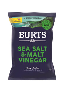 Wholesale Burts Sea Salt & Malted Vinegar Potato Chips Small 1.4oz (40g)- Bulk
