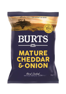 Wholesale Burts Mature Cheddar & Green Onion Potato Chips Small 1.4oz (42g)- Bulk