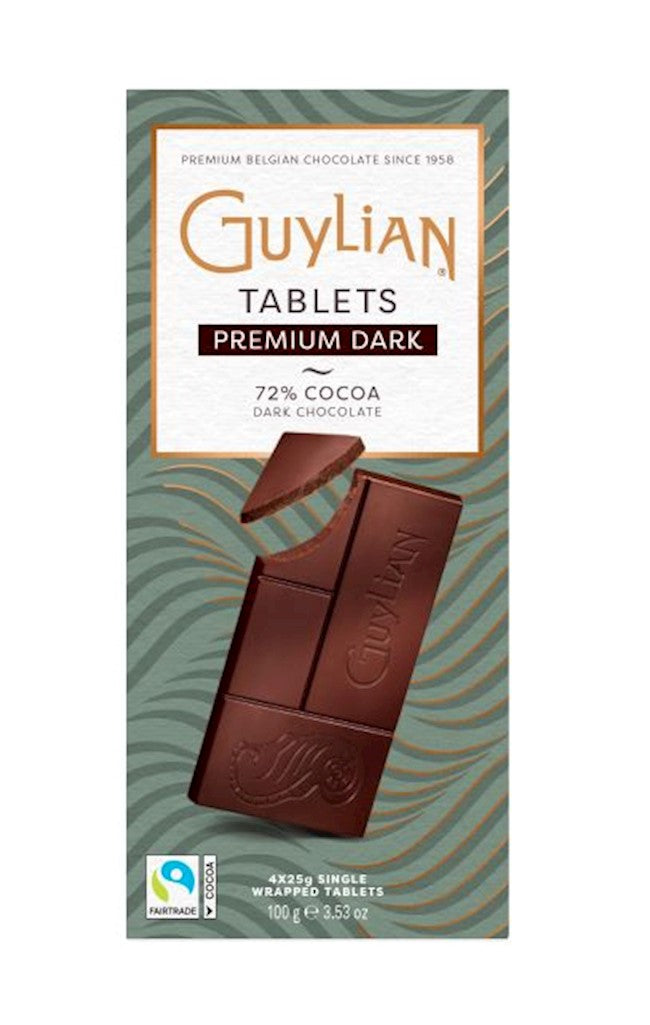 Wholesale Guylian Intense Dark 72% Cocoa Belgian Chocolate Bar 3.5 OZ- Bulk