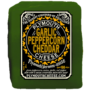 Wholesale Plymouth Garlic Peppercorn Cheddar- Bulk