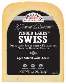 Wholesale Yanceys Fancy Finger Lakes Swiss Cheese 7.6 oz- Bulk