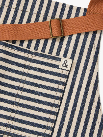Wholesale Hedley & Bennett Palm Stripe Essential Apron- Bulk