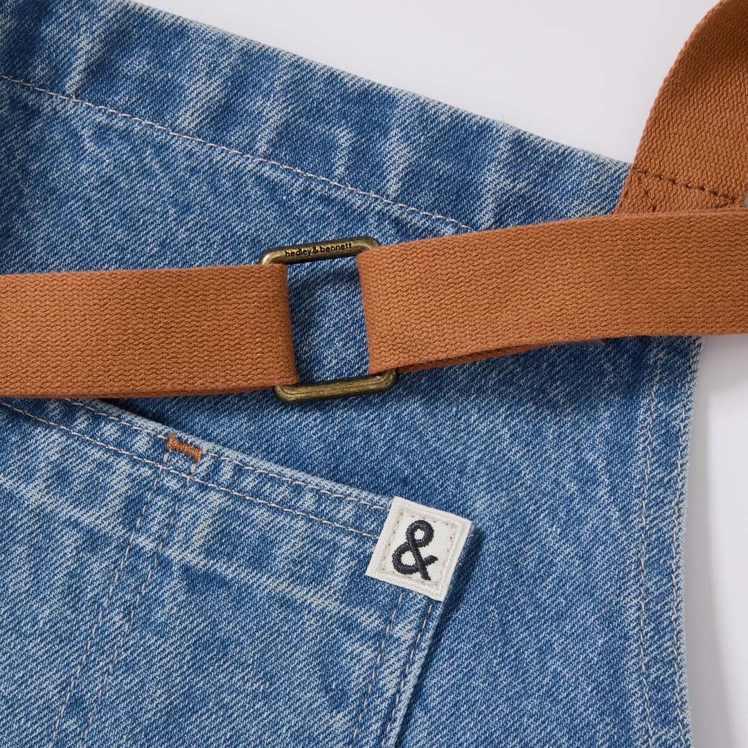 Wholesale Hedley & Bennett Denim Cedar Essential Apron- Bulk
