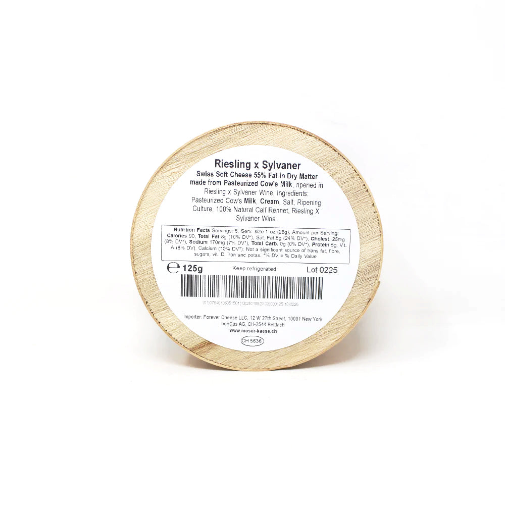 Wholesale Chasli Riesling and Sylvaner Cheese, 125g (Vendor Name)- Bulk