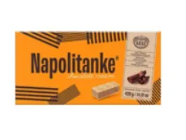 Wholesale Kras Blok Chocolate Cream Napolitanke Wafers 420 Gram- Bulk