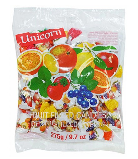 Wholesale Kras Unicorn Fruit Filled Candy 275 Gram- Bulk