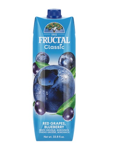 Wholesale Fructal Blueberry-Red Grape Classic Drink 1L- Bulk