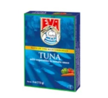 Wholesale Podravka Eva Tuna with Vegetables in Sauce 4 OZ (100g)- Bulk
