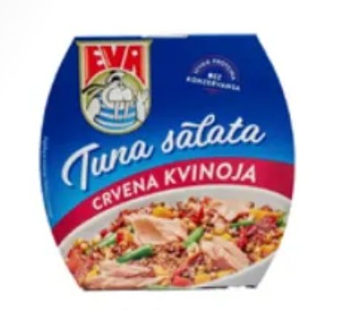 Wholesale Podravka Eva Tuna Salad with Red Quinoa 160 Gram- Bulk