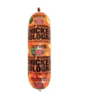 Wholesale B&S Chicken Bologna with Vegetables 1 LB Pieces- Bulk