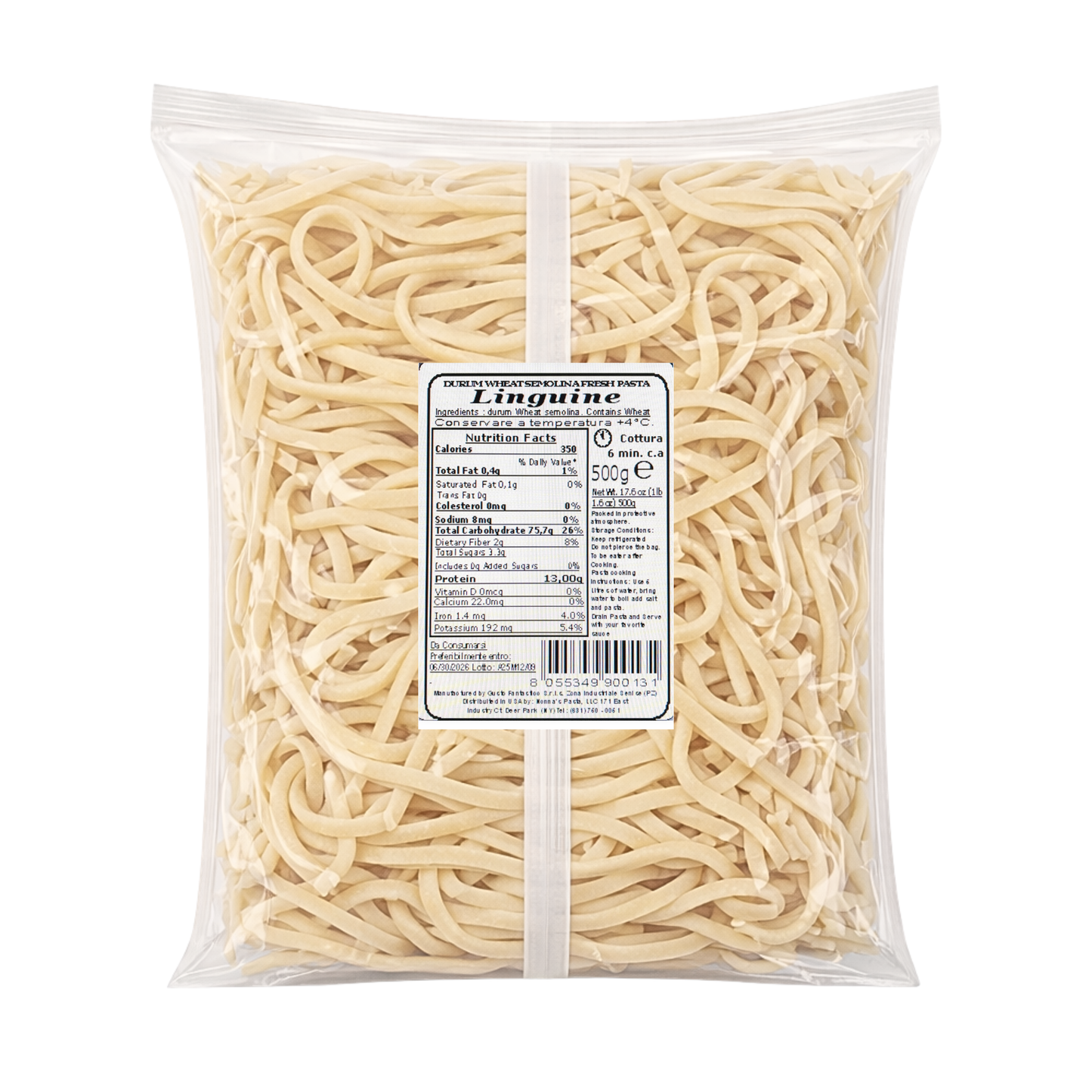 Wholesale Nonna's Fresh Linguine Pasta- Bulk