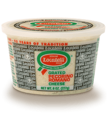 Wholesale Locatelli Case Grated Pecorino Romano Cheese- Bulk