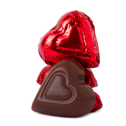 Wholesale Madelaine Milk Chocolate Foiled Red Hearts- Bulk