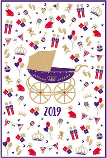 Wholesale Milly Green Tea Towel, Harry & Meghan's Baby- Bulk