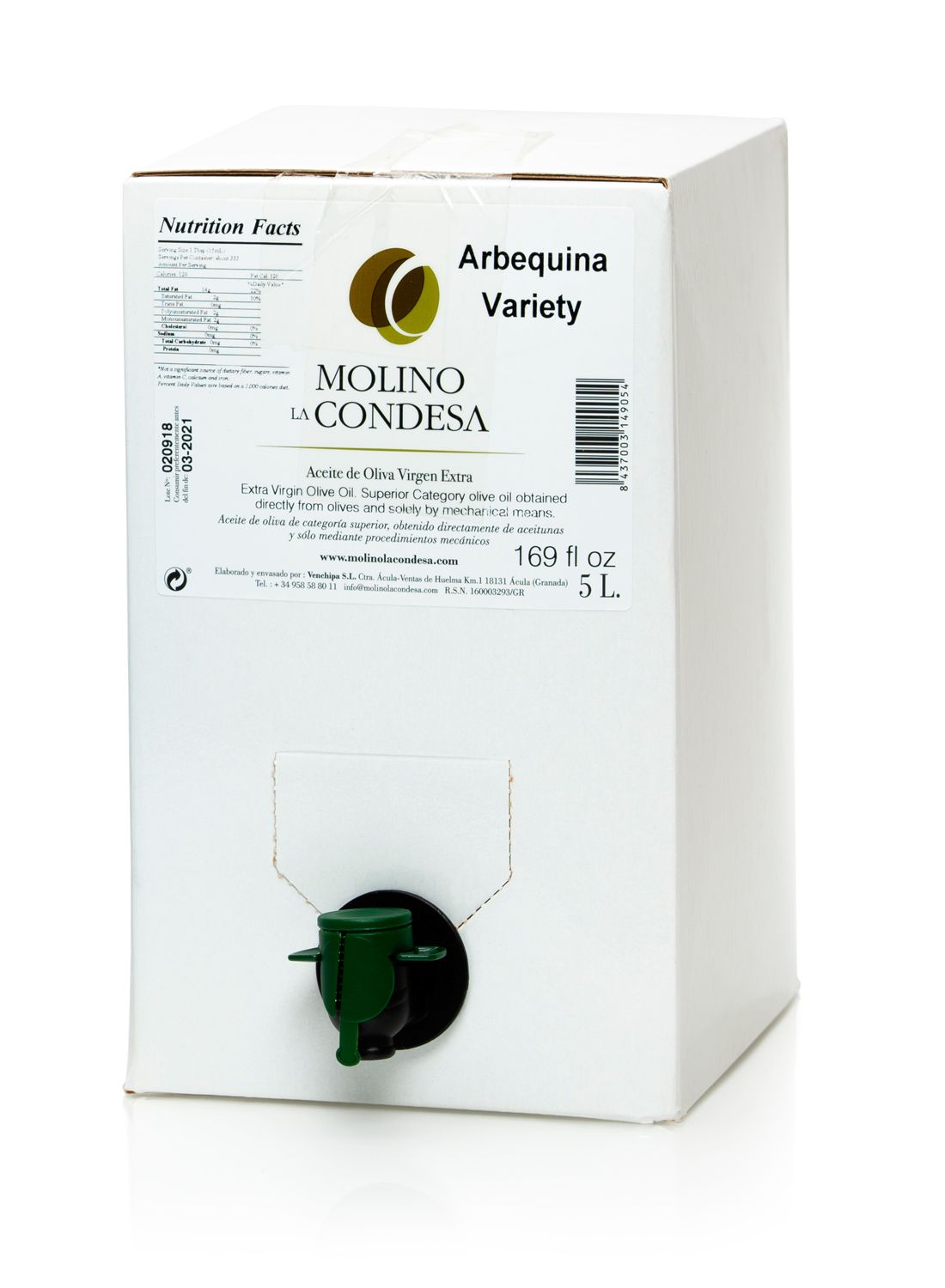 Wholesale Molino Coupage EVOO Bag-in-Box- Bulk