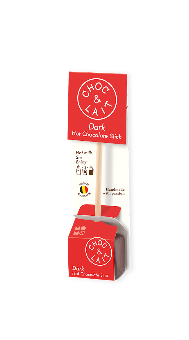 Wholesale MoMe Dark Hot Chocolate Stick in Cellophane Bag 1.15 OZ- Bulk