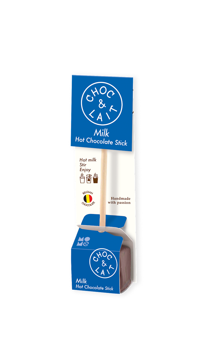 Wholesale Mome Hot Chocolate Sticks, Milk Chocolate Stick in Cellophane Bag 1.15 OZ- Bulk