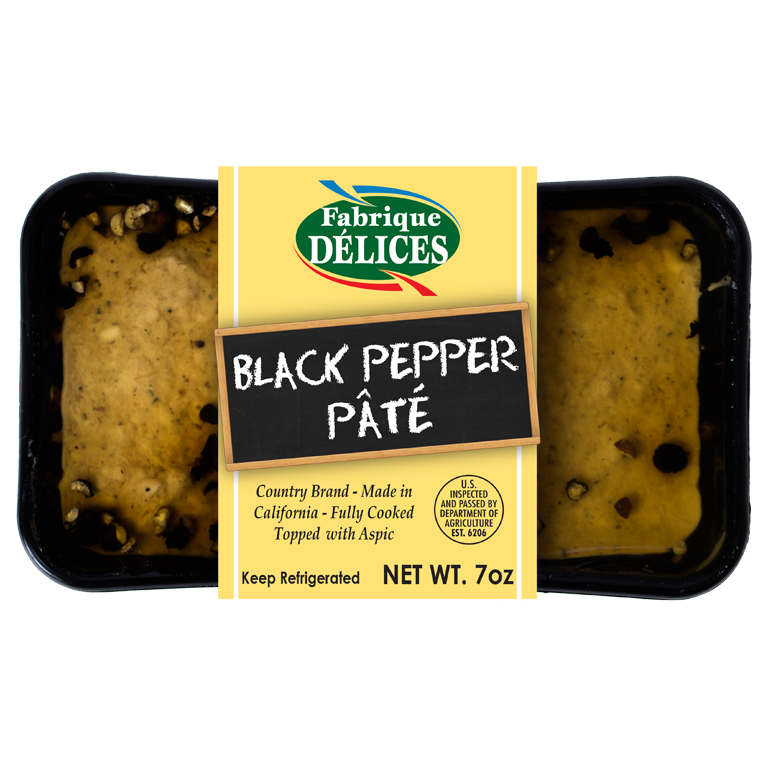 Wholesale Fabrique Delices Pate with Black Pepper 4 LB- Bulk