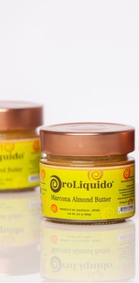 Wholesale OroLiquido Marcona Almond Butter in Glass Jar- Bulk