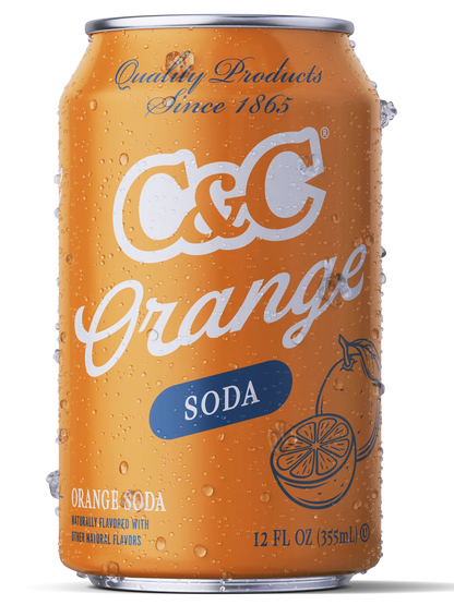 Wholesale C & C Case Orange Soda- Bulk
