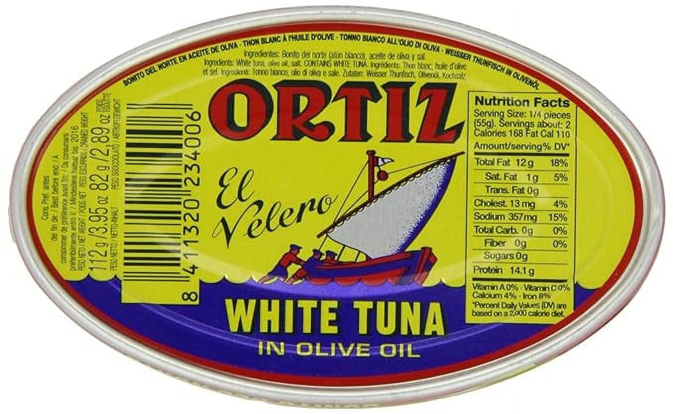 Wholesale Ortiz Bonito del Norte (White Tuna) in Olive Oil Tin Large 1825g - Premium Specialty Seafood- Bulk