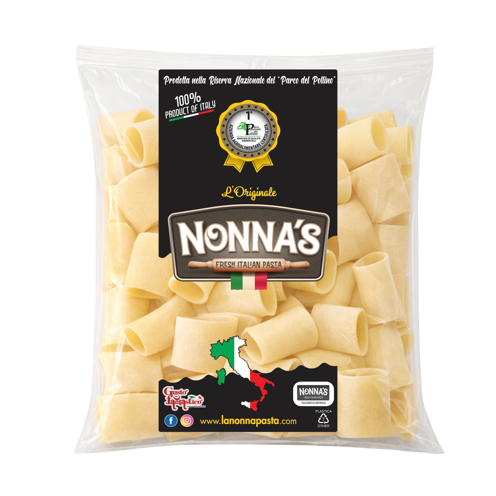 Wholesale Nonna's Fresh Paccheri Pasta- Bulk