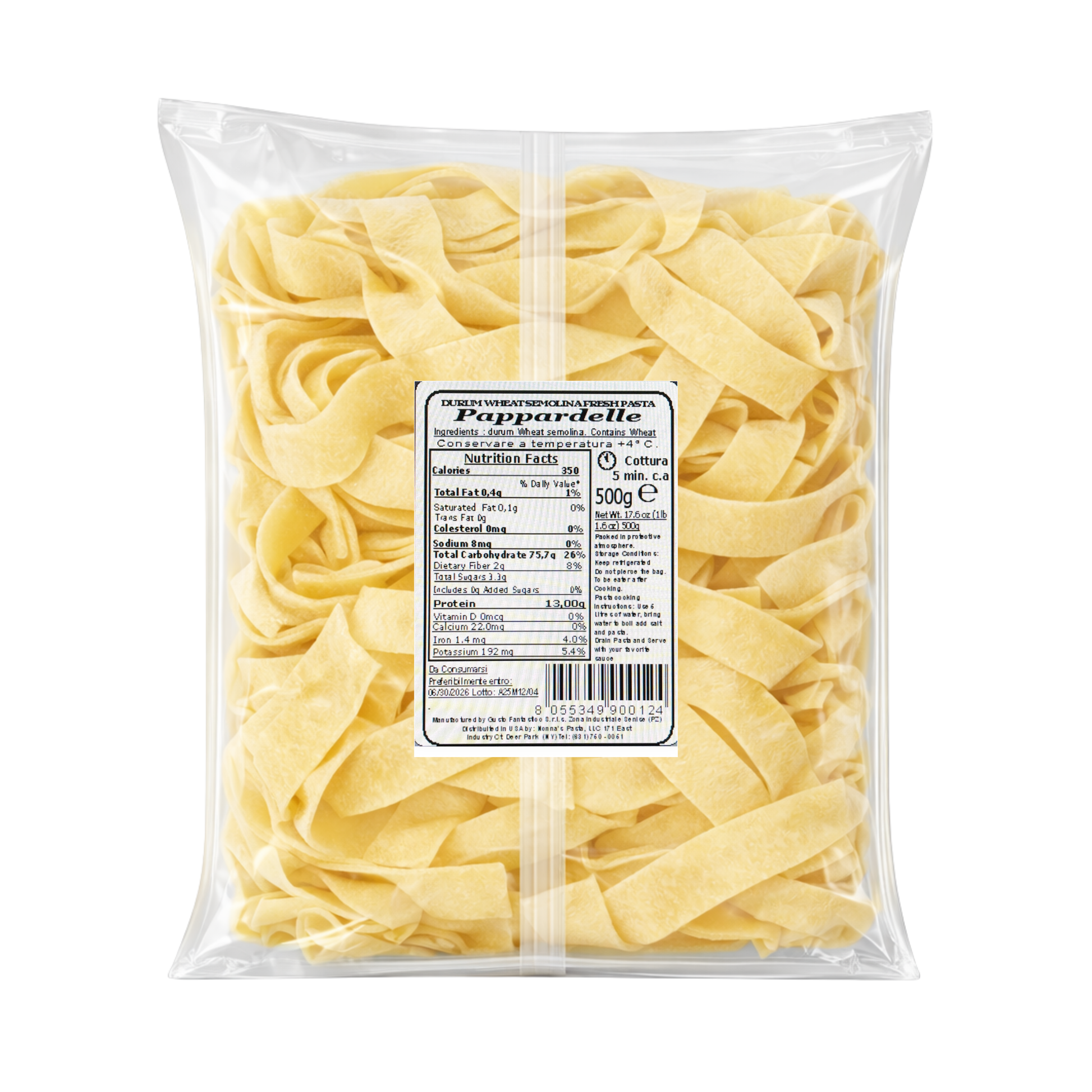 Wholesale Nonna's Fresh Pappardelle Pasta- Bulk