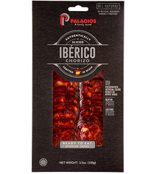 Wholesale Palacios Iberico Chorizo Pre-sliced .- Bulk
