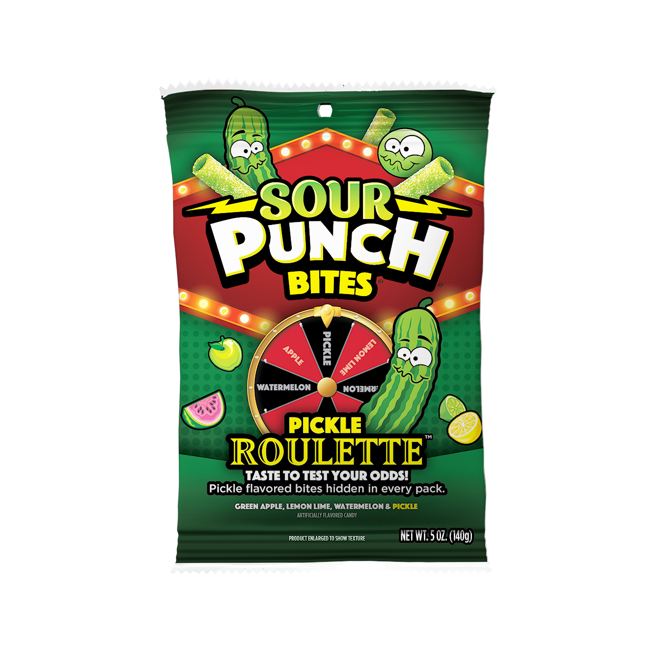 Wholesale Sour Punch Bites® Pickle Roulette 5 oz- Bulk
